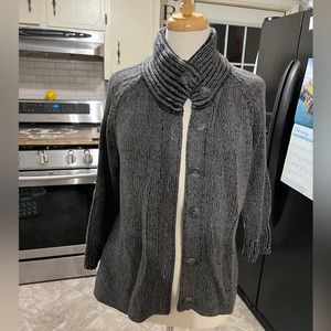 Croft and Barrow size large gray cardigan.